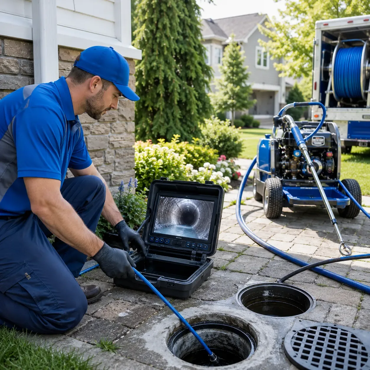 Outdoor drain cleaning professionals serving Bay Port, MI